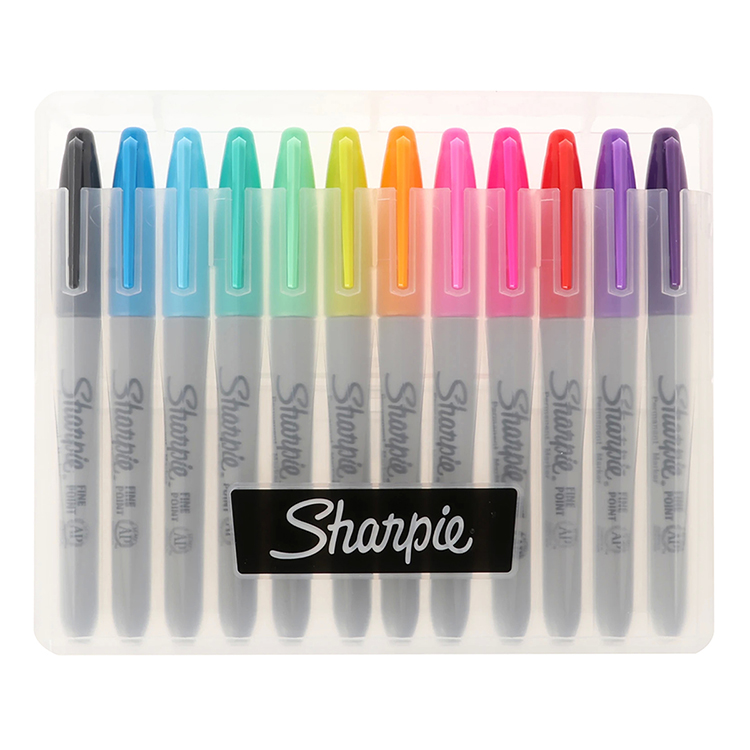 Sharpie 油性マーカー ビブラントパック 12色セット | DELFONICS WEB