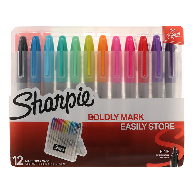 Sharpie 油性マーカー ビブラントパック 12色セット | DELFONICS WEB